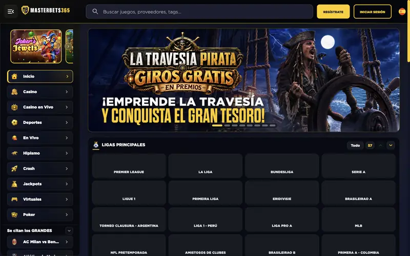 Portada de Masterbets365 (masterbets365.com)