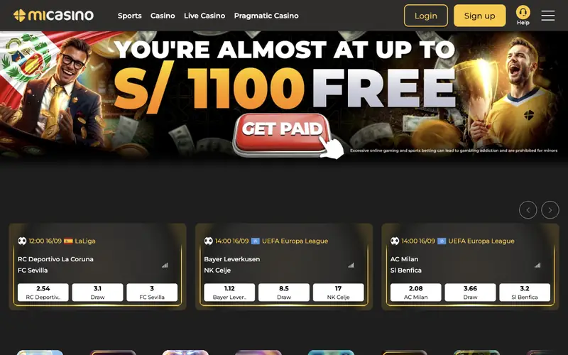 Portada de Micasino (micasino.com)