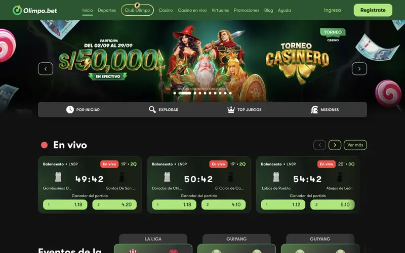Portada de Olimpo.bet (olimpo.bet)