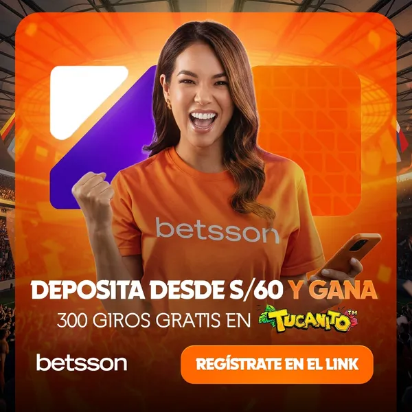 Betsson Perú: deposita desde S/60 y gana 300 giros gratis en Tucanito